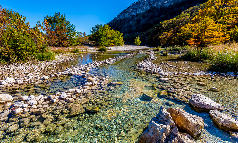 Image of the Frio River in Garner State Park, Texas